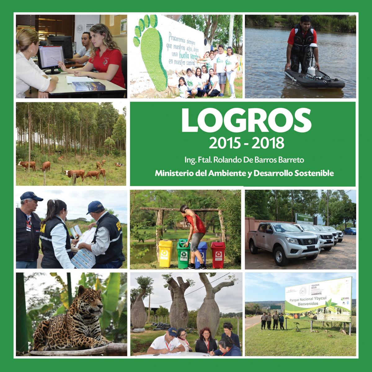 LOGROS 2015 – 2018 Ministerio del Ambiente y Desarrollo Sostenible Ing. Ftal. Rolando De Barros Barreto