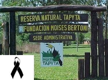 Fallece guardaparque de la Reserva Natural Privada Tapyta de la Fundación Moises Bertoni