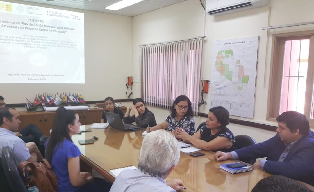 Presentan borrador de estudio sobre uso del mercurio en Paso Yobái al Viceministerio de Minas