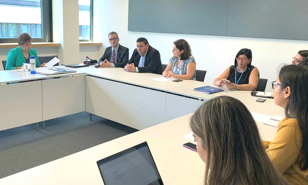 Jefes de Delegaciones del AILAC se reúnen con la Secretaria de la CMNUCC