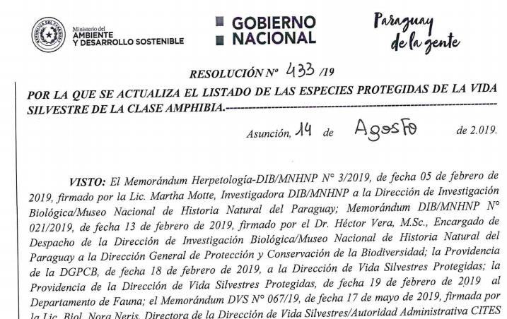 MADES actualiza lista de especies protegidas de la clase anfibia