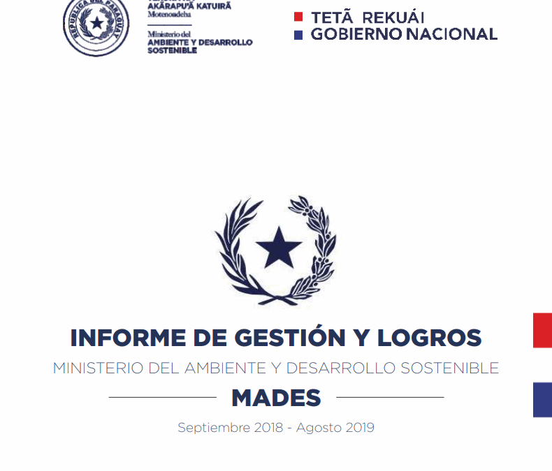 PRESENTAMOS EL INFORME DEL PRIMER AÑO DE GESTIÓN DEL MADES