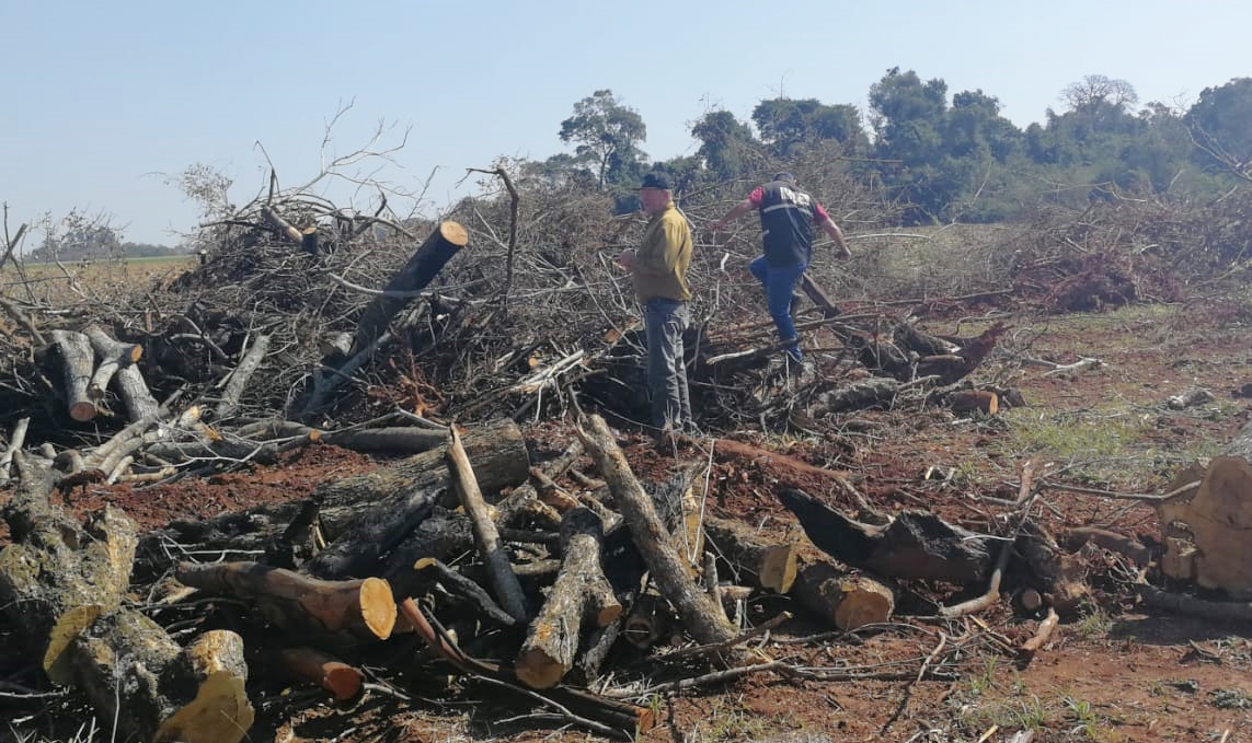 Un establecimiento fue intervenido por desmonte y quema de Área Boscosa Nativa