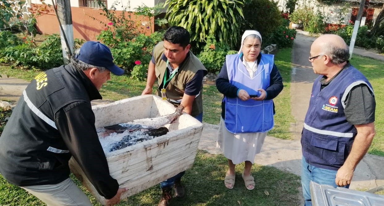 Pescados decomisados fueron donados al Leprocomio de Sapucai