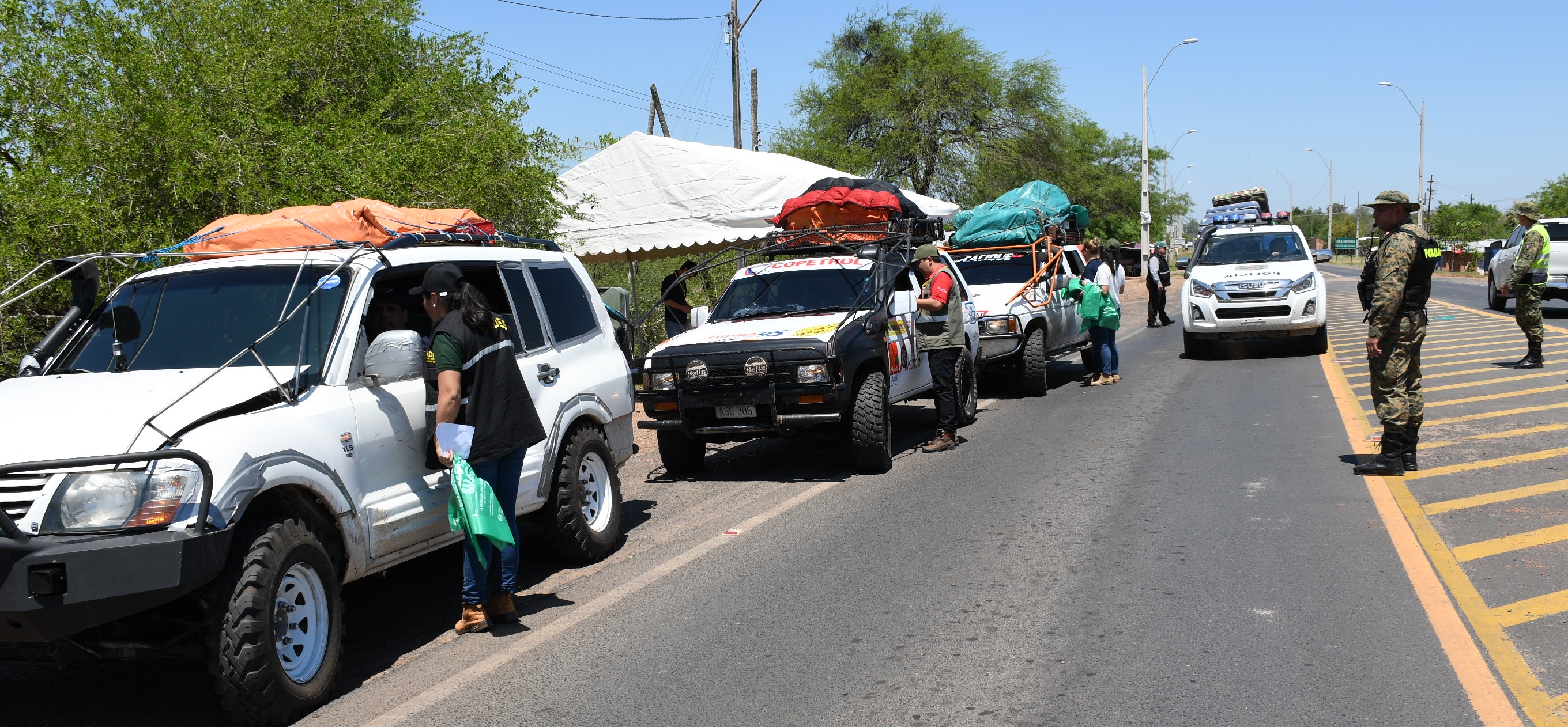 MADES inició controles en el marco de la 46º Edición del Transchaco Rally