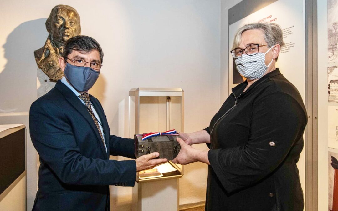 Areniscas columnares de Paraguay en Museo de Historia Natural de Eslovenia