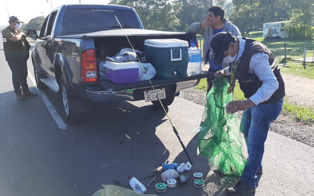 Surubi’y: Decomisan pescados y piezas de animales silvestres faenados