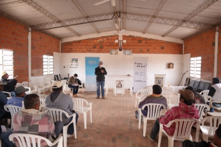 Verificación de medidas piloto ABE implementadas por el proyecto ABE Chaco y reunión informativa en la comunidad de Campo Loa