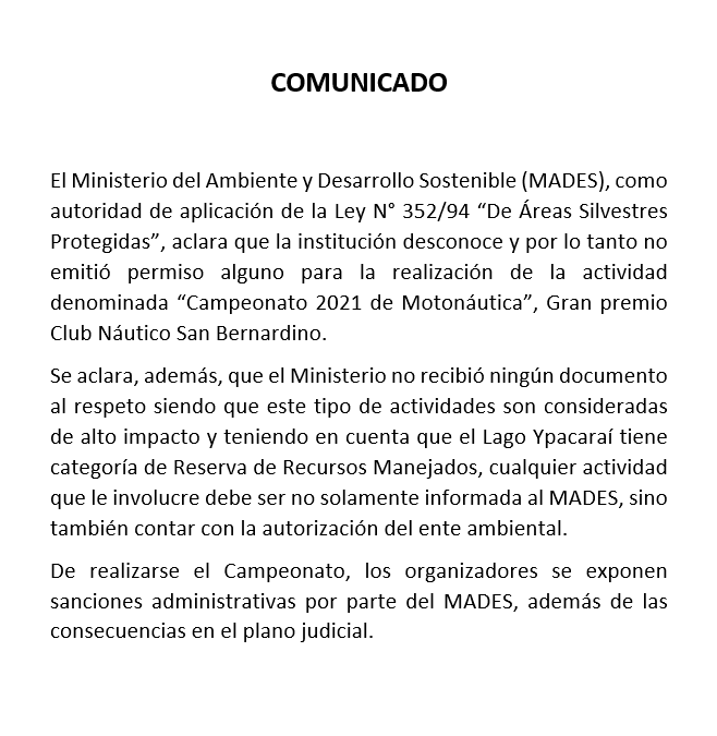 Comunicado