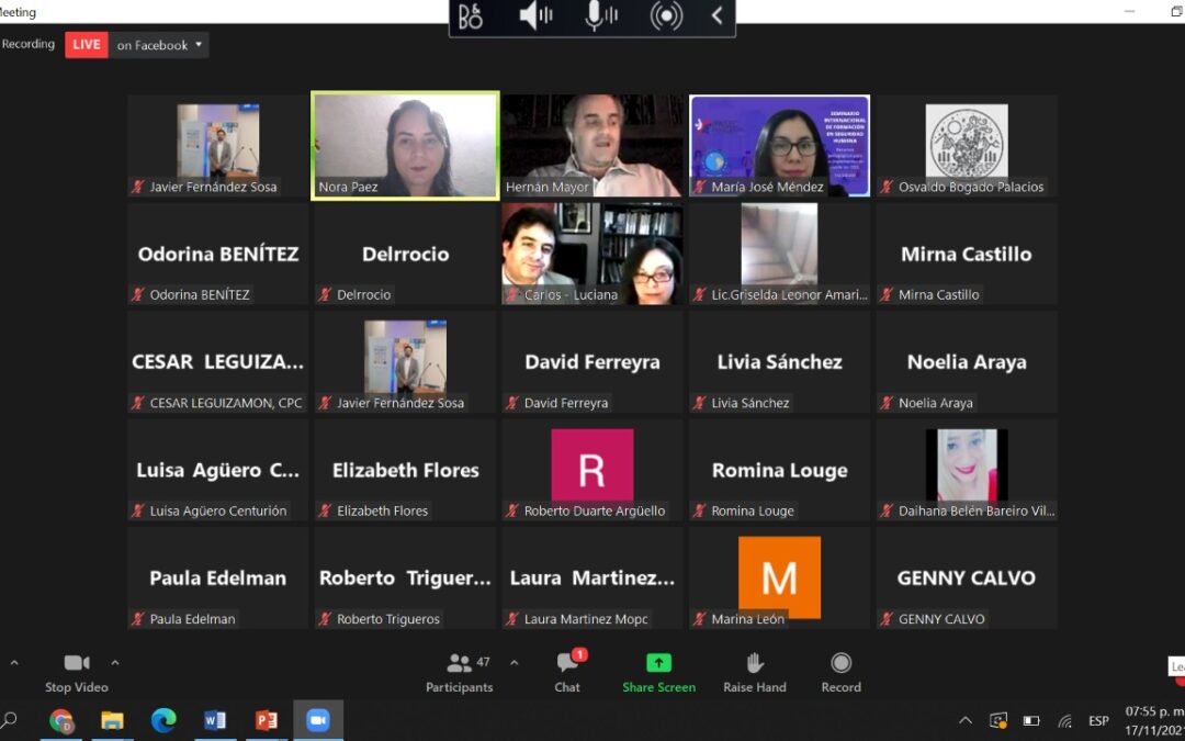 Concluye Seminario Internacional de Formación en Seguridad Humana