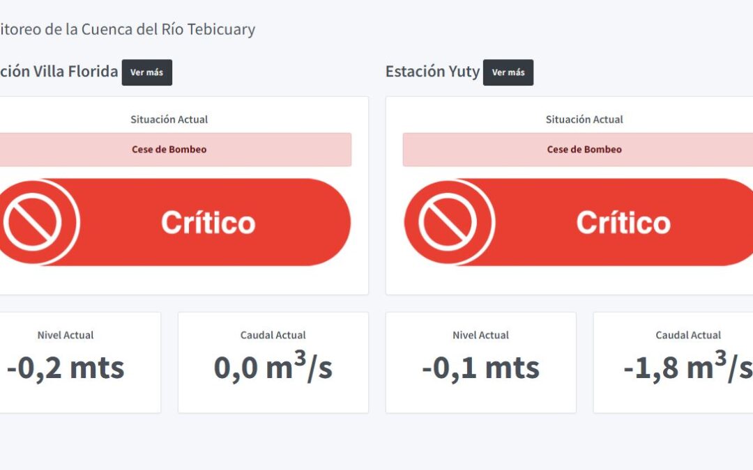 COMUNICADO – Verificaciones en la Cuenca del Tebicuary