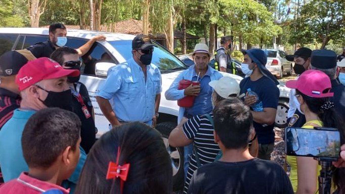 Tebicuary: Reunión con pobladores de la ciudad de Villa Florida