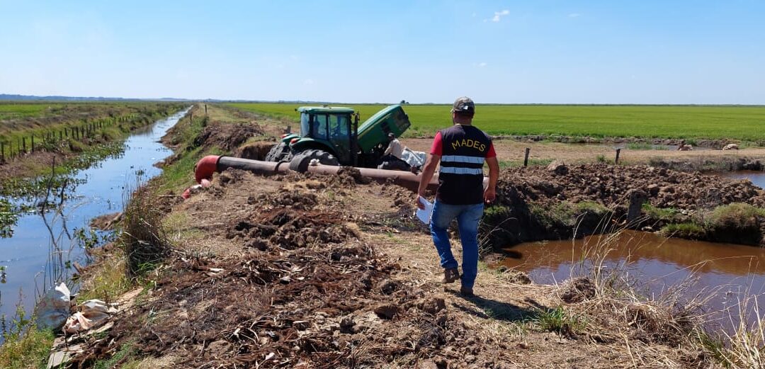 Intervención del MADES por bombeo de agua y alteración del Arroyo Pikyry