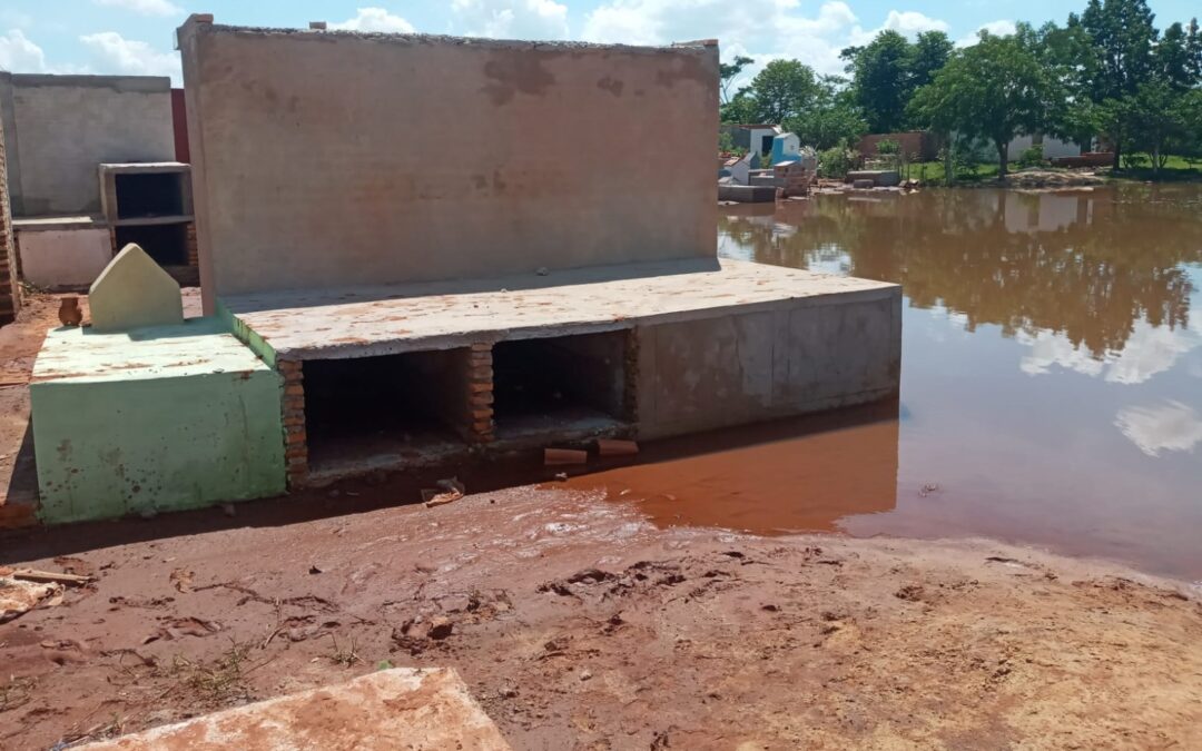 Intervención por obras en Campo Santo municipal de J. Augusto Saldívar