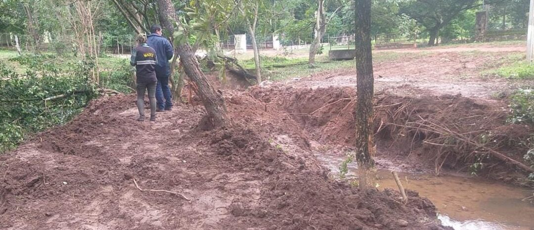 Paraguarí: Constatan desvío y taponamiento de un cauce hídrico