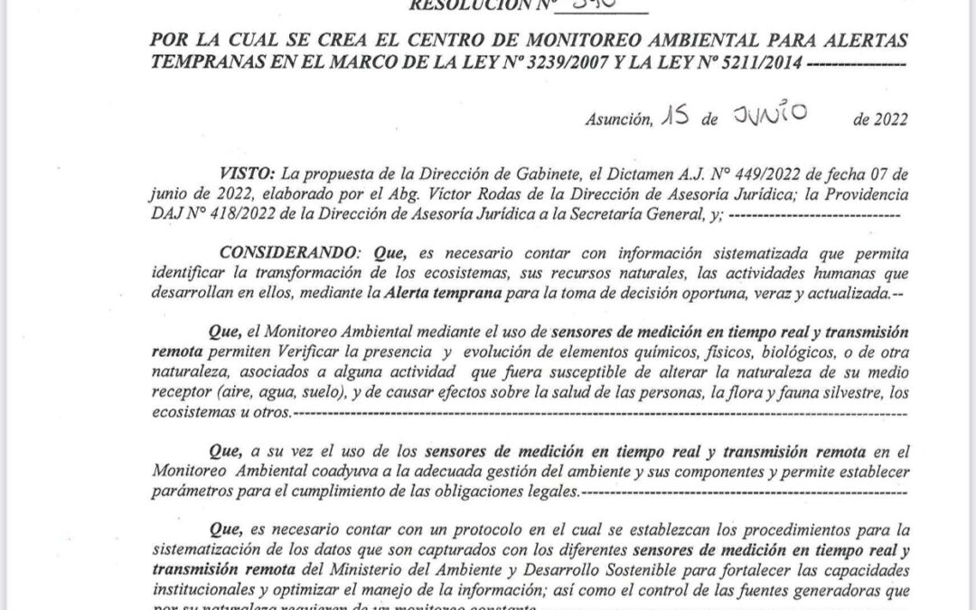 MADES crea el Centro de Monitoreo Ambiental para alertas tempranas
