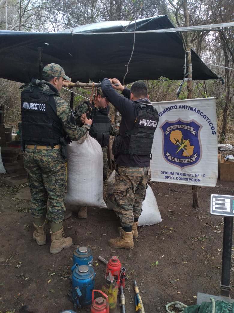 MADES celebra destrucción de más de 1.200 kilos de marihuana del Parque Nacional Paso Bravo