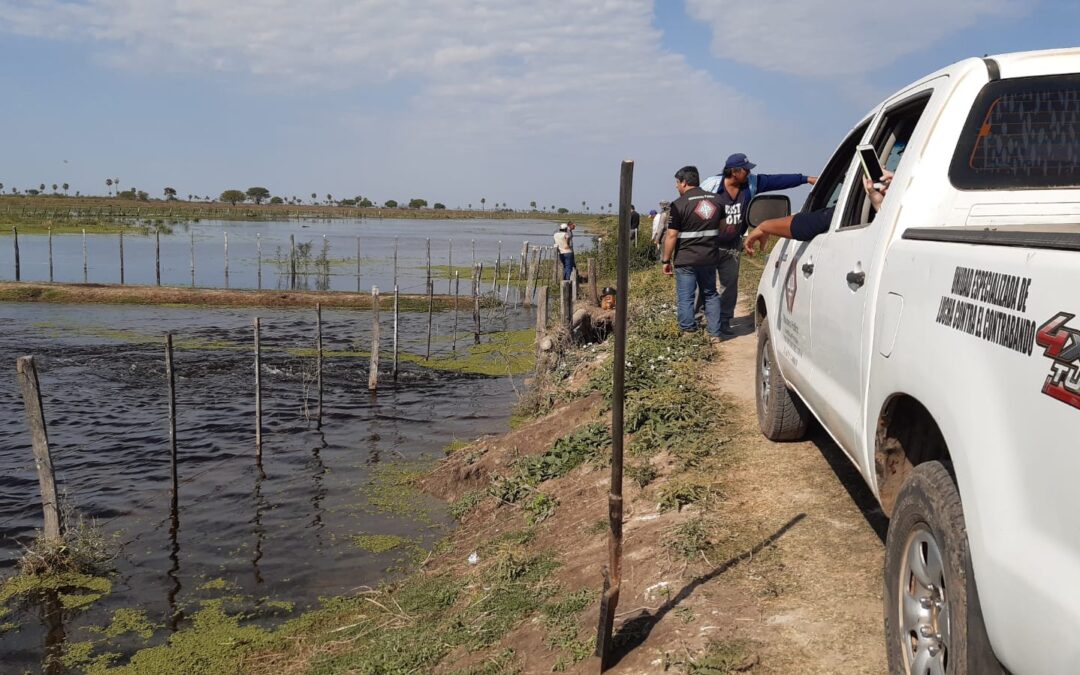 Destruyen camino que taponaba la corriente del río Pilcomayo