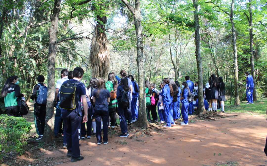 Niños y niñas en edad escolar participan de talleres de educación ambiental