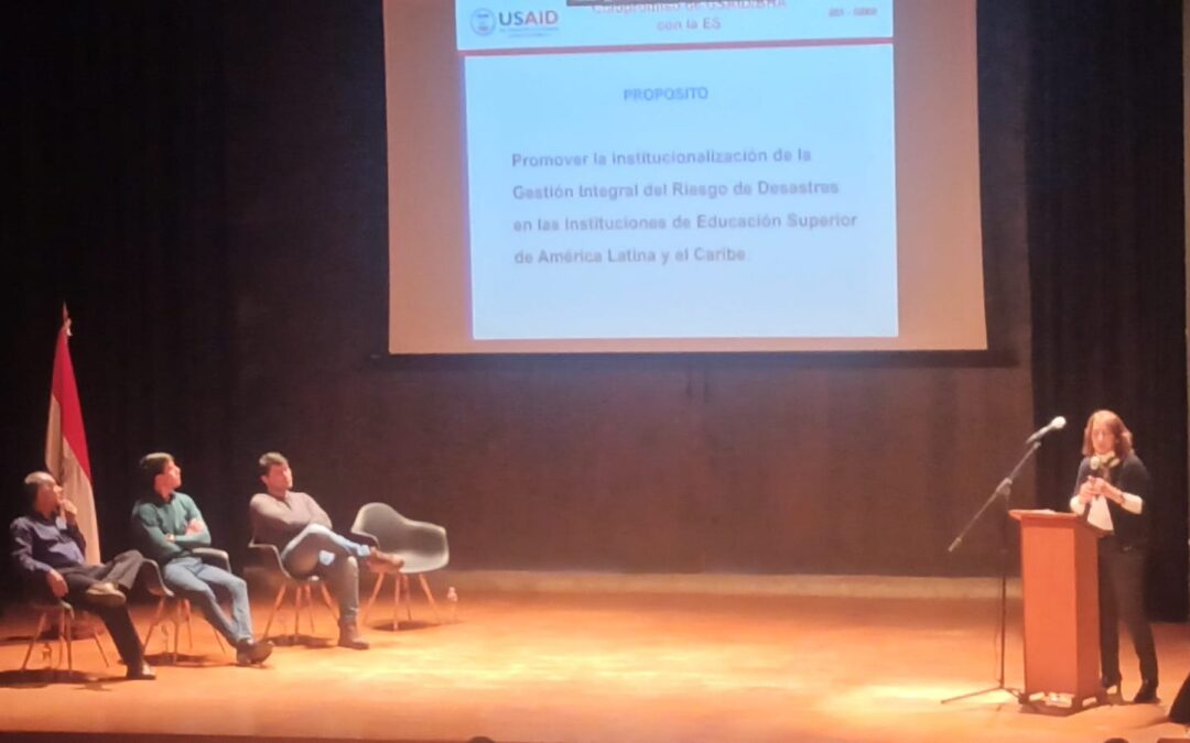 Participación en el V Seminario Internacional de Gestión Integral del Riesgo de Desastre en Educación