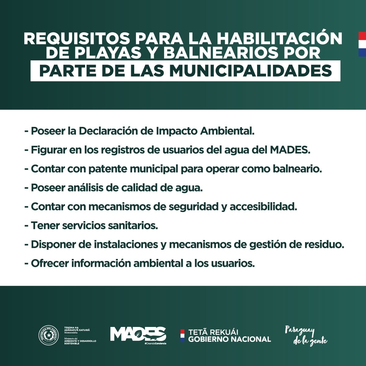 Municipios deben exigir la DIA antes de habilitar a balnearios, playas o centros de recreación