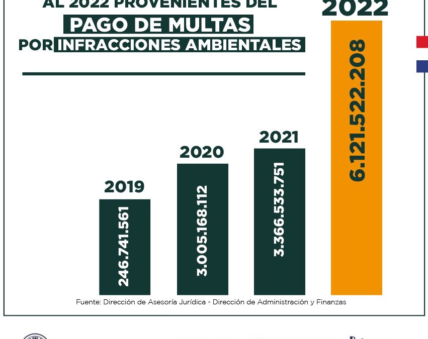 Ingresos: Más de 6.000 millones en concepto de multas por infracciones ambientales en el 2022