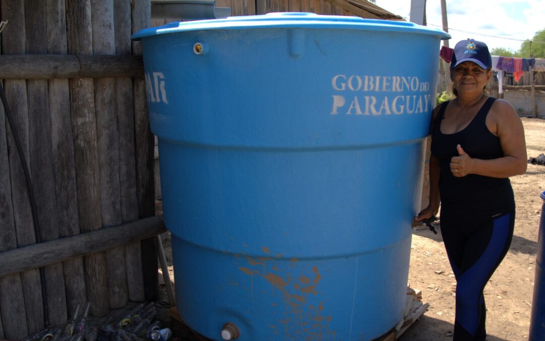 Entregan tanques para recolección de agua a comunidades del Chaco Paraguayo