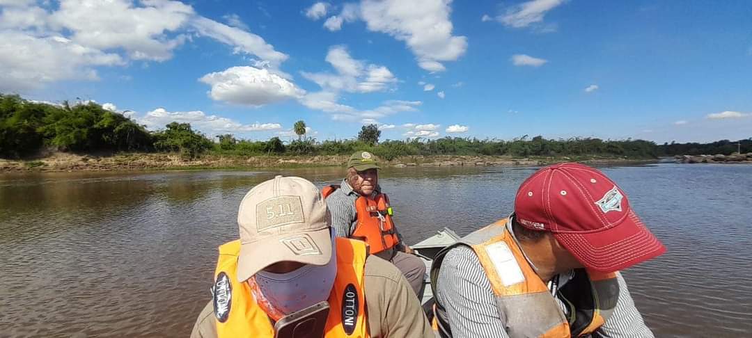 Bajante del río. MADES vela por preservación de especies ictícolas