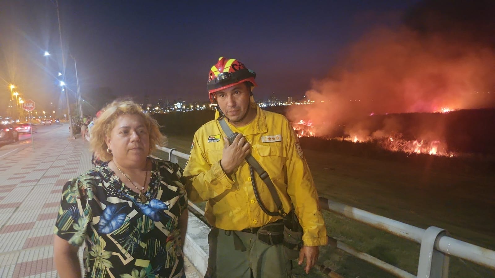 Incendio en la Costanera Norte