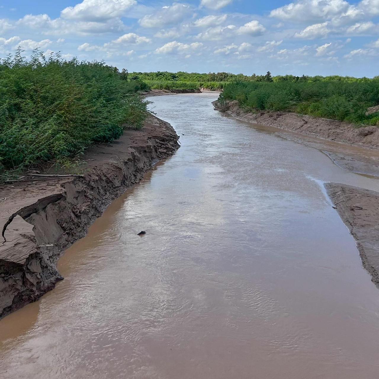 Las aguas del río Pilcomayo llegan hasta el estero Patiño de forma continua