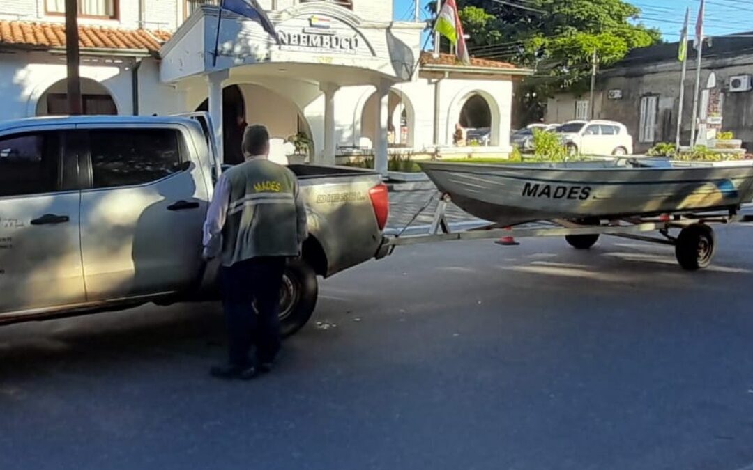 Familias damnificadas del departamento de Ñeembucú reciben asistencia