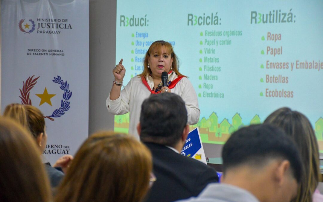 Jornada de Concienciación Socio-Ambiental del MADES con el Ministerio de Justicia sobre la Gestión Integral de Residuos Sólidos Urbanos