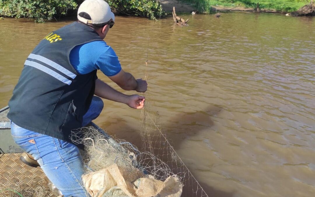 Velando por los Recursos Hídricos: Incautan 5000 metros de redes de monofilamento y equipos de pesca no reglamentarios