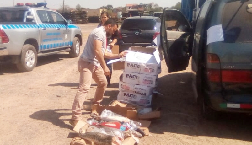 Decomisan una gran cantidad de pescados procedentes de Argentina