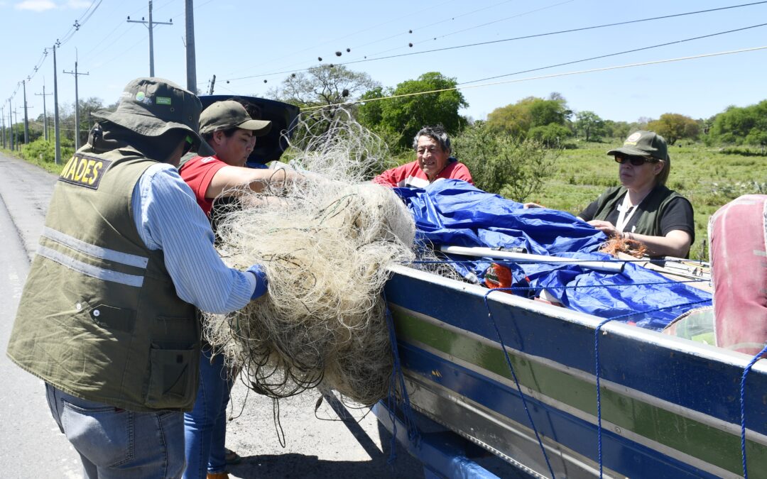 Operativos de fiscalización en Ñeembucú para garantizar pesca responsable y proteger la fauna íctica