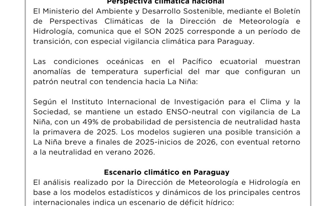 Informe de Perspectiva Climática