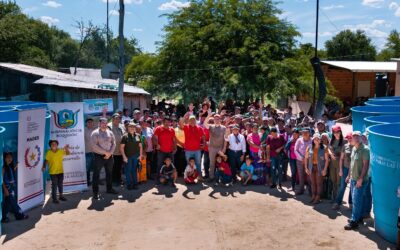 MADES inicia acciones en Ebetogué con entrega de tanques para almacenamiento de agua